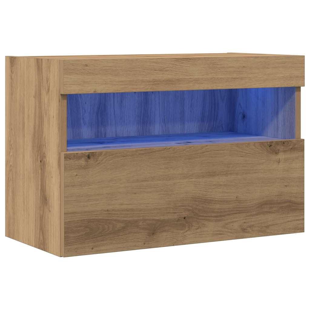 TV Wall Cabinet Artisan oak 60 x 30 x 40 cm Engineered Wood